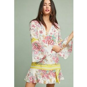 Anthropologie Moulinette Soeurs Alyn Silk Dress